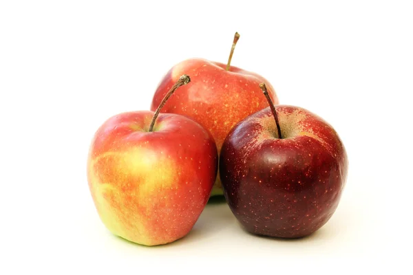 Three red apples — Stock Photo, Image