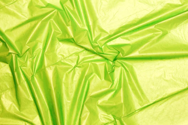 Tekstura Zielona torba z tworzywa sztucznego — Zdjęcie stockowe