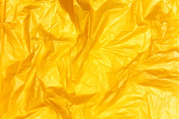 पिवळा प्लास्टिक पिशवी पोत — स्टॉक फोटो, इमेज