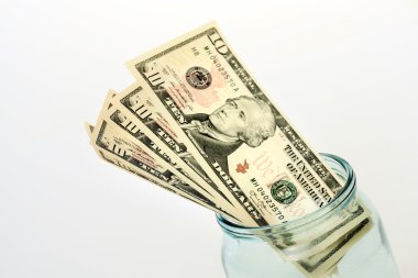 kavanozun içinde dolar