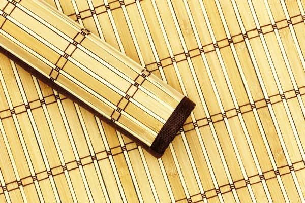 Rolled bamboo mat — Stock Photo, Image