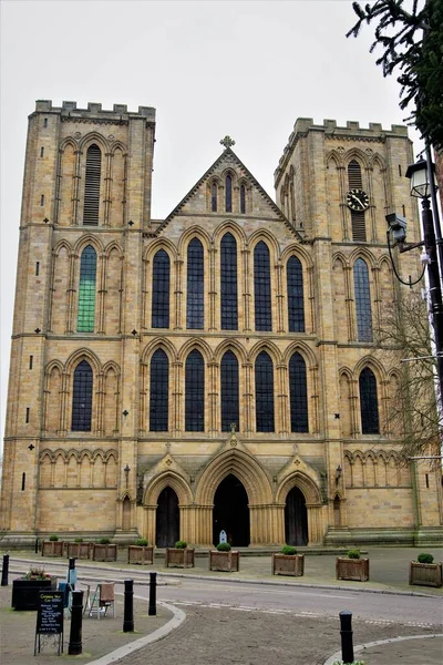 Ripon Cathedral Dedicated Peter Wilfred Magnificent Unique Building Has History — Fotografia de Stock