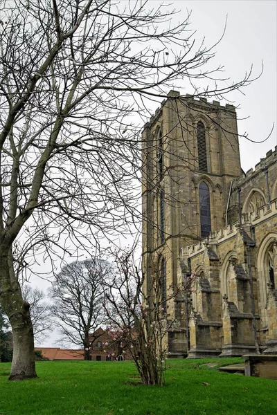 Ripon Cathedral Dedicated Peter Wilfred Magnificent Unique Building Has History — Stockfoto