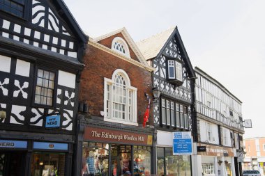 Nantwich şehir merkezi, Nantwich, Cheshire, İngiltere, 9 Nisan 2022 Cumartesi.