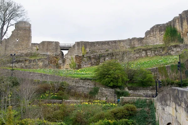 Barnard Castle Een Prachtig Marktstadje Tegenover Startforth Aan Rivier Tees — Stockfoto