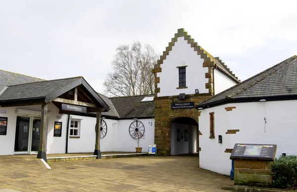 Старий Толл Бар Англ Old Toll Bar Перший Останній Будинок — стокове фото