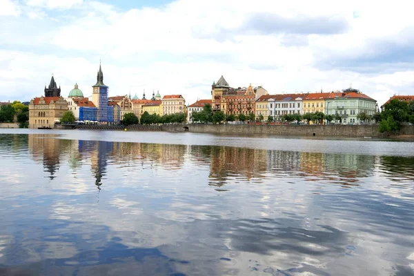 Widok Stare Miasto Wyspy Vitava Praga Czechy — Zdjęcie stockowe