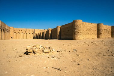 Irak 'taki Karbala yakınlarındaki Tarihi Ukhadır Kalesi