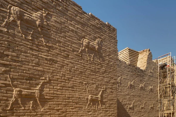 바빌론의 성벽에서 있었던 — 스톡 사진