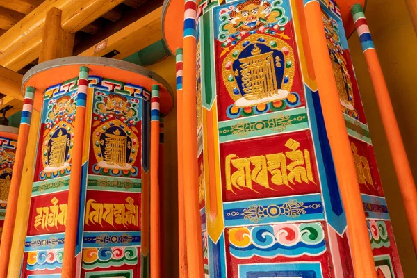 Ruote Preghiera Tempio Labrang Xiahe Gannan Gansu Cina — Foto Stock