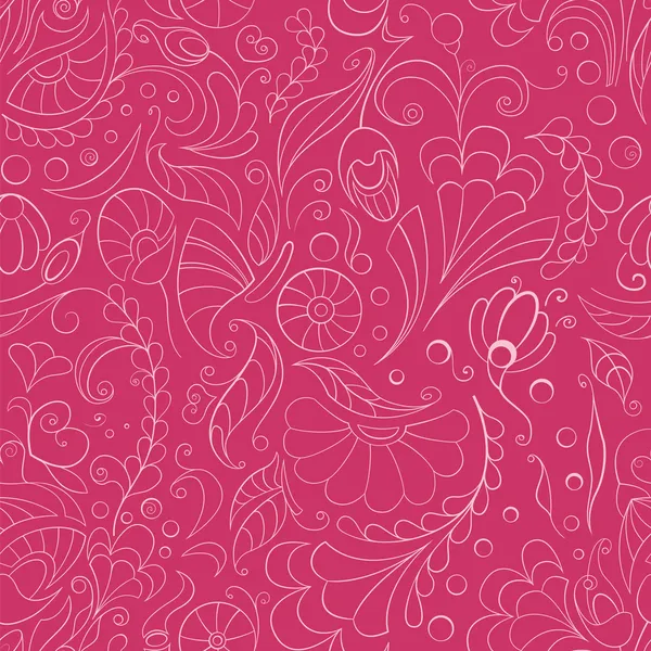 Бесшовный розовый цветочный фон — стоковый вектор