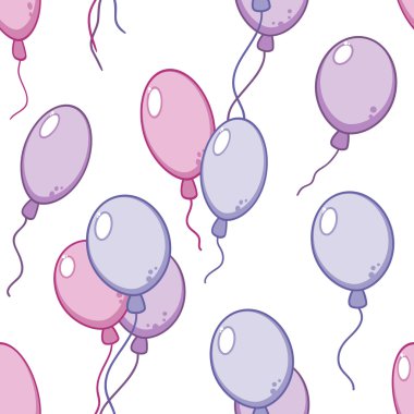 wektor wzór z latające balony
