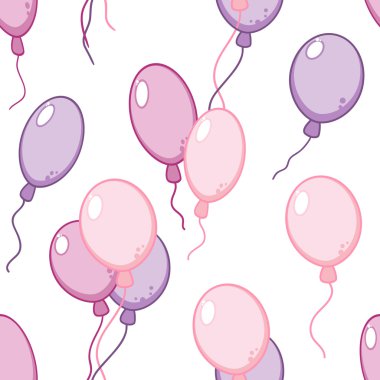 wektor wzór z latające balony