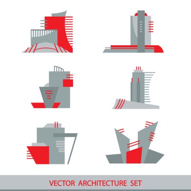 ayarla gökdelenlerin altı vector silhouettes