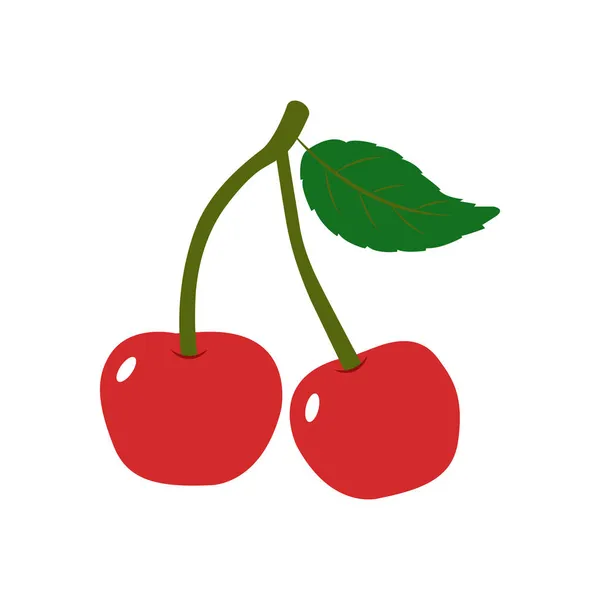 Cherry Great Design Any Purposes Fresh Healthy Fruit Vegetarian Organic — Stock Vector