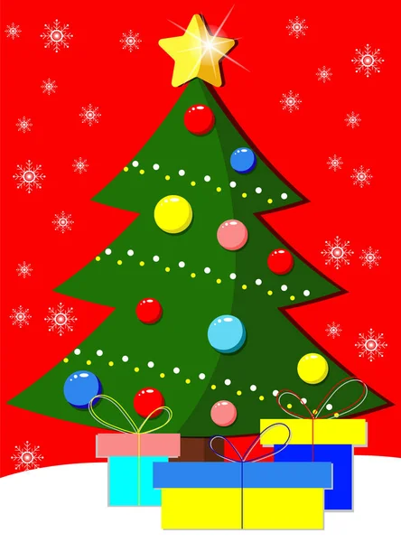 Рождественские Открытки Декоративного Дизайна Иллюстрация Праздничного Дизайна Новогодняя Пригласительная Поздравительная — стоковый вектор