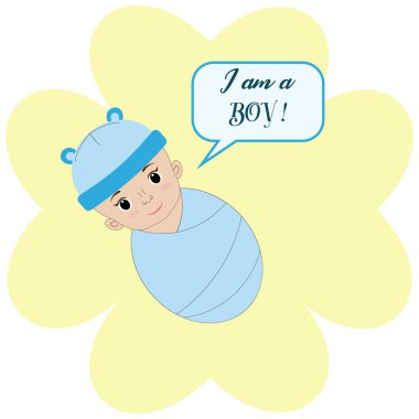 Bebek partisi seti. Bu bir kız. Bir erkek.. 