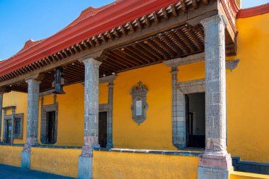 Meksika, Mexico City yakınlarındaki güzel ve renkli Coyoacan caddeleri
