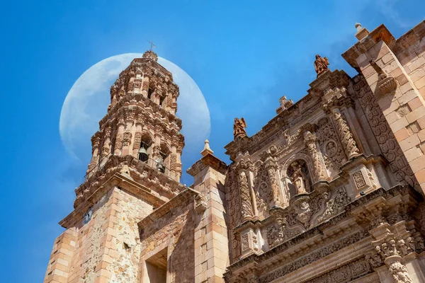 Mexique Cathédrale Catholique Notre Dame Assomption Zacatecas Dans Centre Ville — Photo