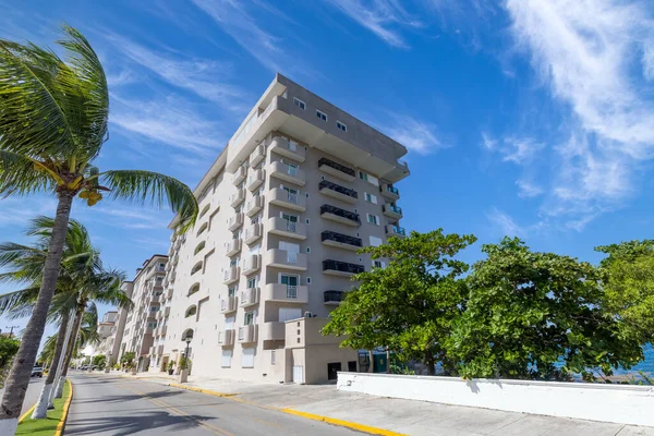 Cozumel Mexiko Lyx Lägenhet Den Natursköna Strandpromenaden — Stockfoto