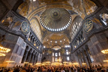 Istanbul, Turkey, 2 June, 2022: Hagia Ayasofya Sophia Grand Mosque in Istanbul, one of the main tourist city attractions and travel destinations in Turkey