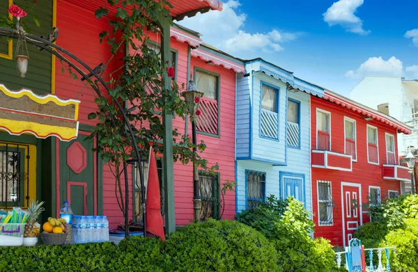 Turkey, Istanbul Colorful historic center buildings of Fatih district.