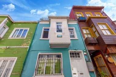 Turkey, Istanbul Colorful historic center buildings of Fatih district.