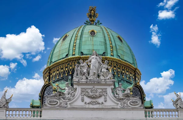 Австрия Michael Wing Hofburg Императорский Дворец Династии Габсбургов Вене — стоковое фото