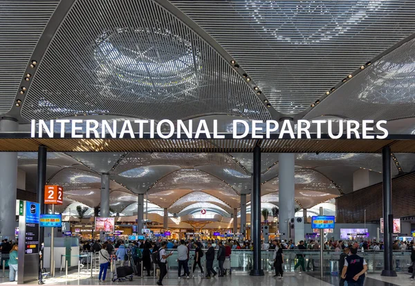 Istanbul Turkey May 2022 Main International Istanbul Ist Airport Departure — Zdjęcie stockowe