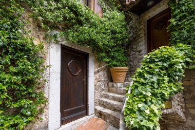 France, French Riviera, Eze Village scenic views and old town streets.