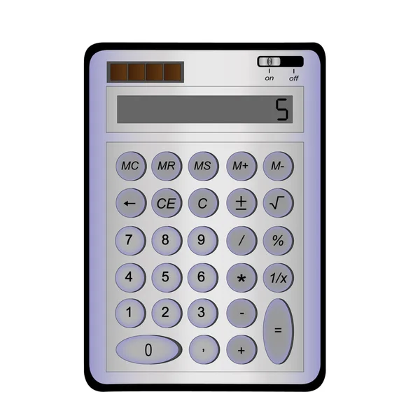 Szürke kalkulátor — Stock Fotó