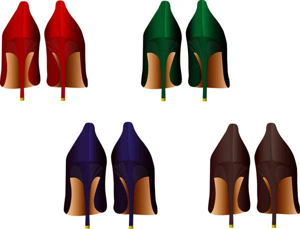 Dört çift ayakkabı.