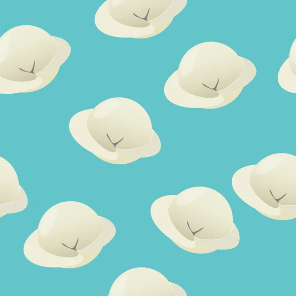 Dumplings sur fond bleu — Image vectorielle