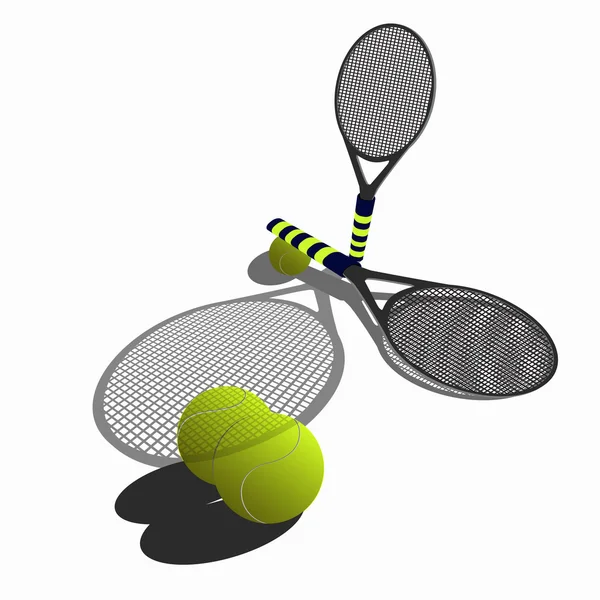 Racketar för tennis — Stock vektor