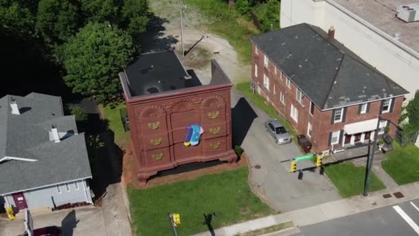 美国北卡罗来纳州高地的绘图员纪念碑和建筑地标 — 图库视频影像