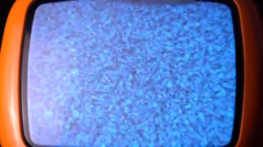 Gri TV Gürültülü Eski Televizyon Alıcısı, 1980 'lerden Aygıt