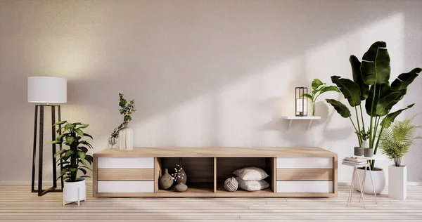 Kabinett Modernen Leeren Zen Stil Minimalistisches Design Rendering — Stockfoto