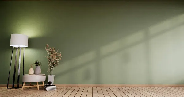 Poltrona Branca Plantas Decoração Uma Sala Verde Estilo Minimalista Moderno — Fotografia de Stock