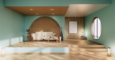 Naneli Salon İç Tasarımı. 3B görüntüleme