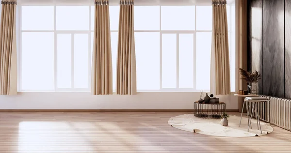 Inredning Zen Modernt Vardagsrum Japansk Stil Rendering — Stockfoto