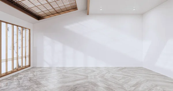 Interior Empty Room Minimalist Background Rendering — Stock Photo, Image