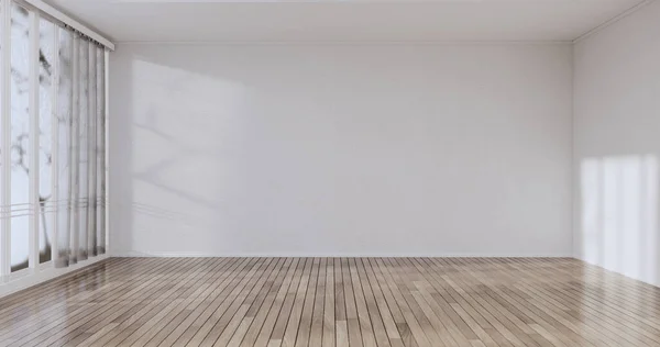 Cleaning room, Modern room empty white wall on tiles floor. 3D rendering