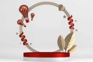 3D tasarımı uygun ürünler için sahne podyumu