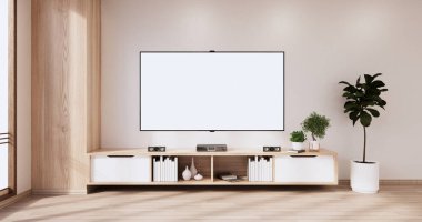 Kabine ahşap tasarımı beyaz oda iç mimari 3D tasarımı