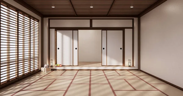 Design Interiéru Jógy Úklid Minimalistického Stylu Japonském Stylu Vykreslování — Stock fotografie