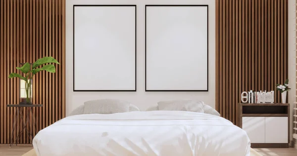Modern Peaceful Bedroom Japan Style Bedroom Rendering — ストック写真