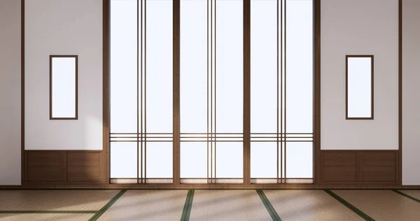 Yoga Interior Design Cleaning Minimalist Room Japan Style Rendering — 图库照片