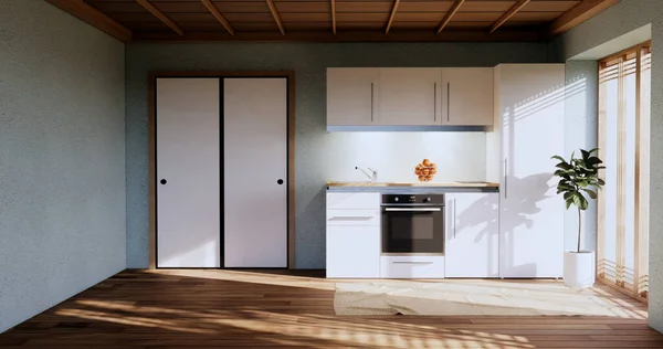 Kitchen Room Mint Modern Style Rendering — Foto de Stock