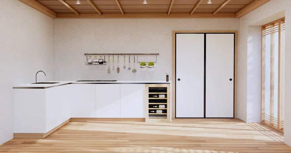 Kitchen Room Modern Style Rendering — Stockfoto
