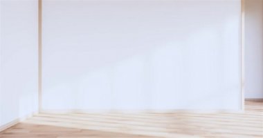 Lüks oda veya otel Japon tarzı dekorasyon Japonya tarzı Büyük yaşam alanı.3d render